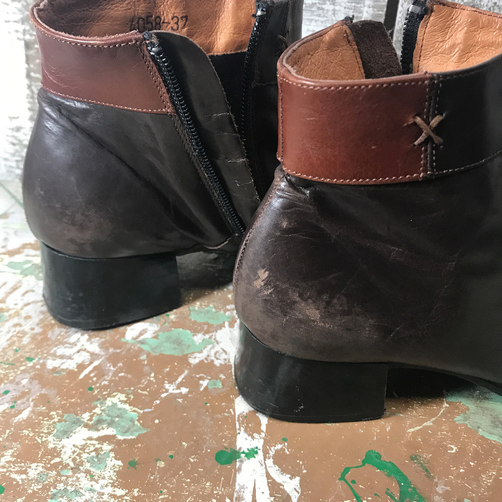 Yofi Distressed BoHo Festival Ankle Boots - Picture 7 of 8